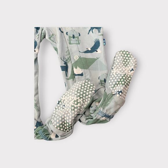 Kickee Pants Bamboo Blend Wilderness Footie - Picture 2 of 3